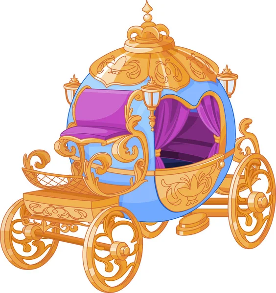 Cendrillon chariot de conte de fées — Image vectorielle