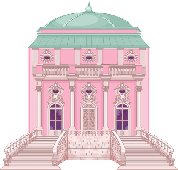 Palacio romántico princesa — Vector de stock