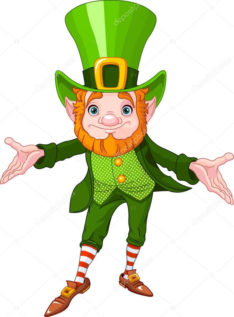 Irish leprechaun illustration