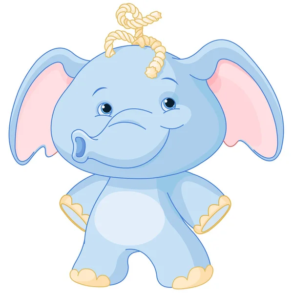 Dessin animé éléphant bébé — Image vectorielle