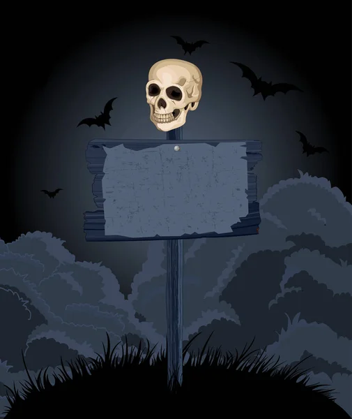 Halloween miedo fondo — Vector de stock