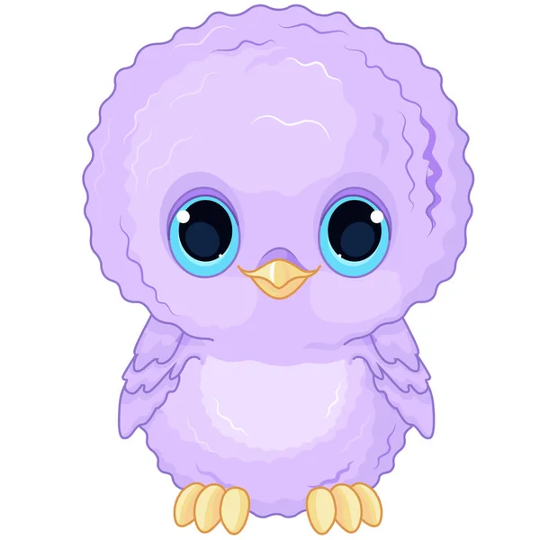 Cartoon baby owl — Stock Vector