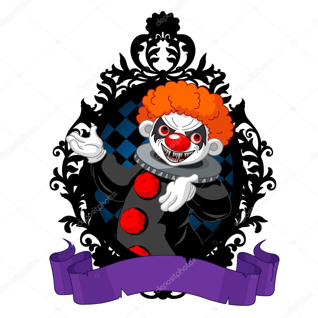 Spooky Halloween Clown 