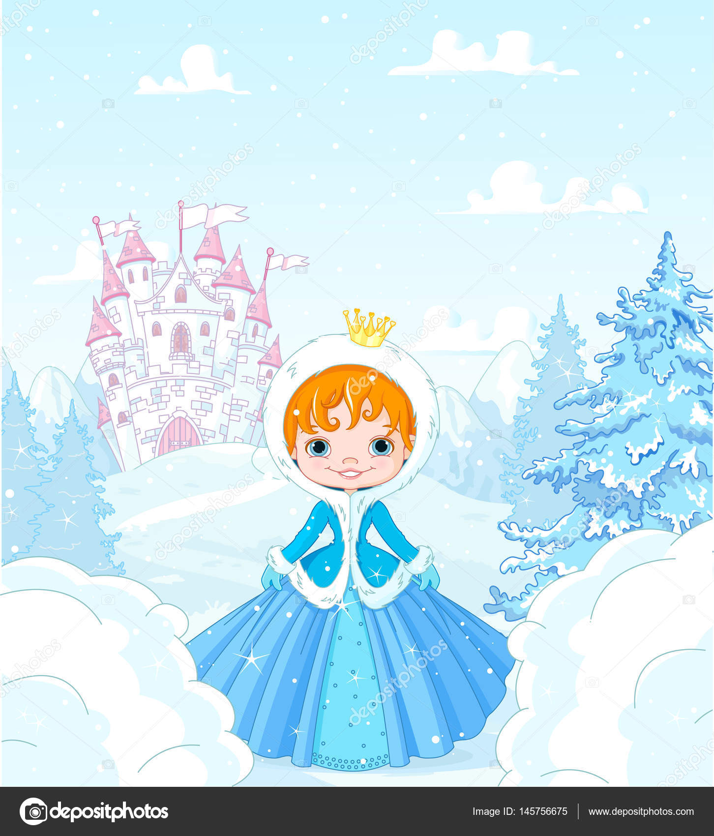 Милая маленькая принцесса: векторное изображение © Dazdraperma ... милая