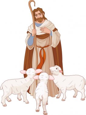 Joseph and the Holy child clipart