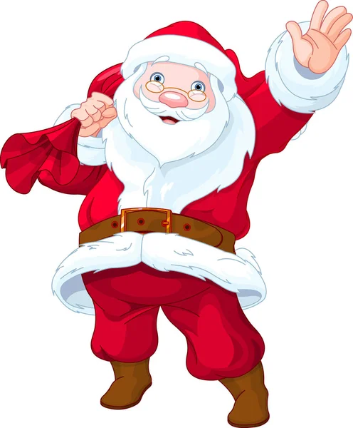 Santa Claus agradable — Vector de stock