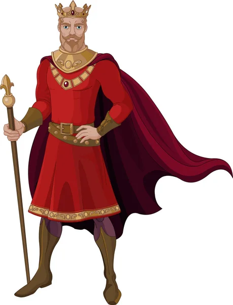 Король фантазий в красном — стоковый вектор