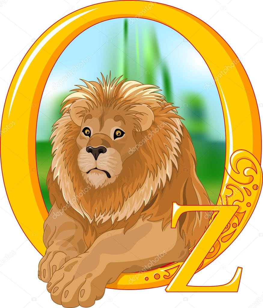 Illustration of cute Lion. 