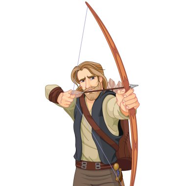 Robin hood illüstrasyon