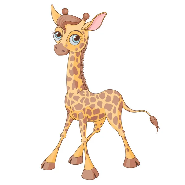 Little cute giraffe calf Stock Vector