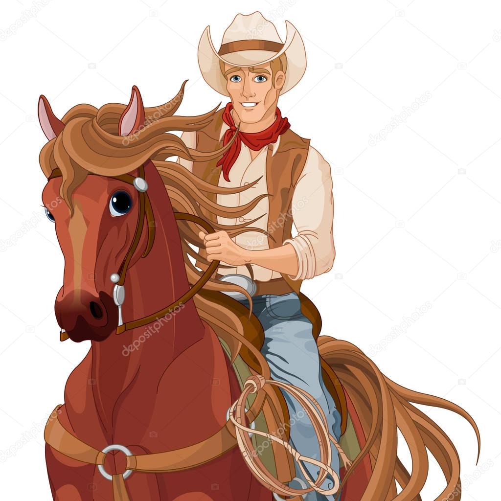 horse riding cowboy