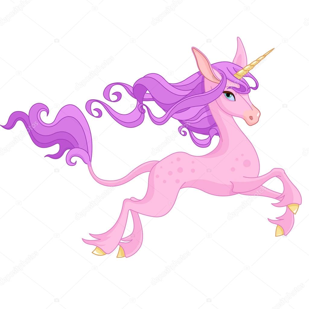 Cute magic unicorn