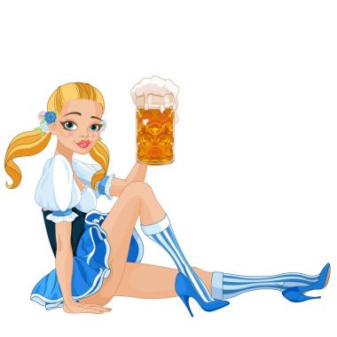 Oktoberfest Alman kız