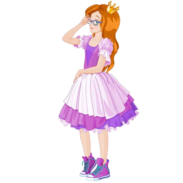 Illustration Vectorielle Princesse Dessin Animé — Image vectorielle