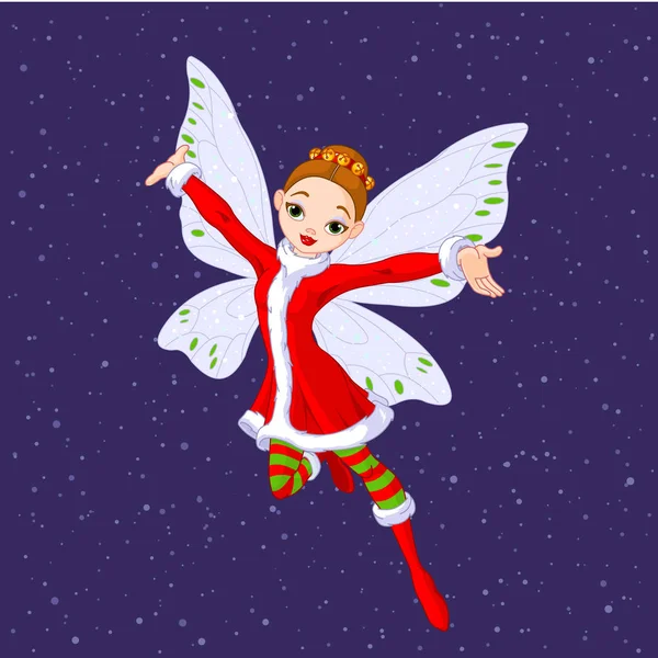 Schattige Cartoon Fairy Vectorillustratie — Stockvector