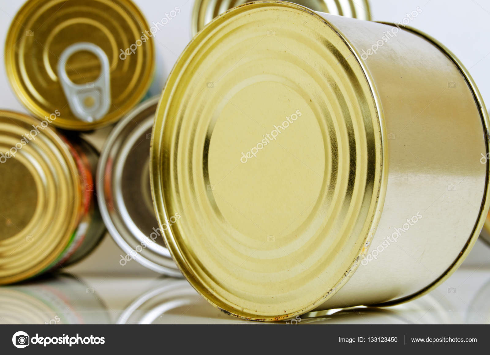 Canned food in tin cans. Stock Photo by ©rrraum 133123450
