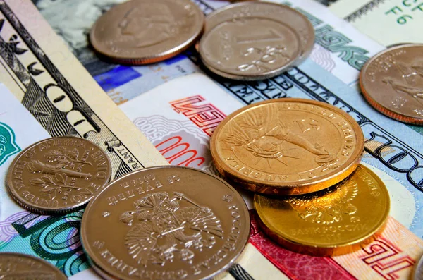 Especulação monetária do dólar rublo . — Fotografia de Stock