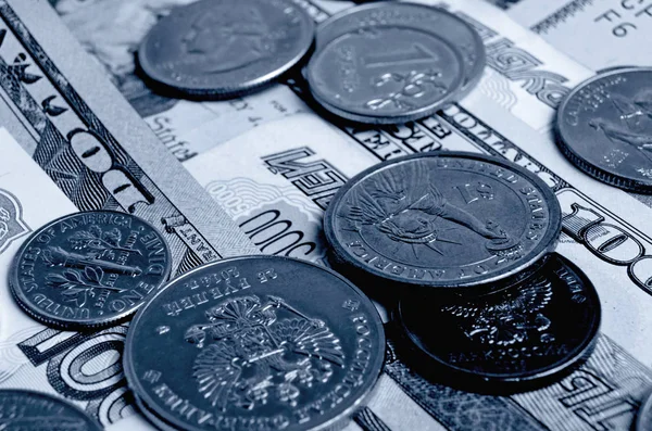 Ruble dollar currency speculation. — Stock Photo, Image