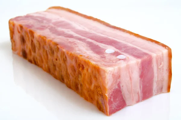 Speck geräuchert und gekocht. — Stockfoto