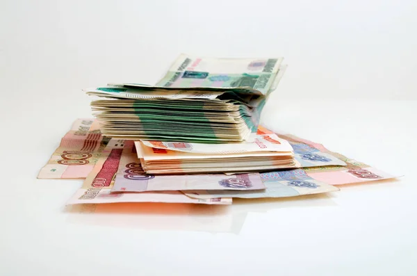 Cash Russian Rubles. — Stock Photo, Image