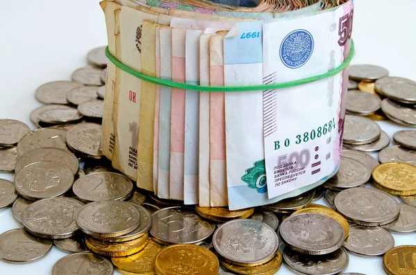 Russian ruble cash. — Stock Photo, Image