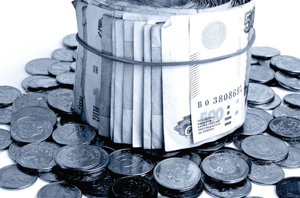 Rublos são dinheiro russo . — Fotografia de Stock