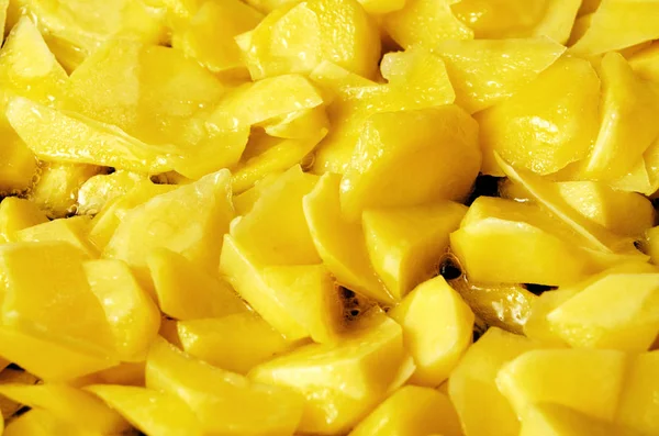 Patates yakın çekim kavurma.