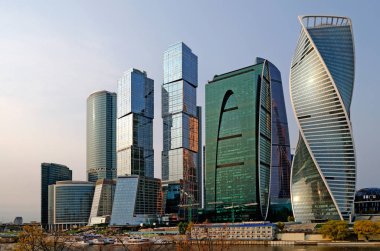 Moscow City Uluslararası İş Merkezi Moskova'da.
