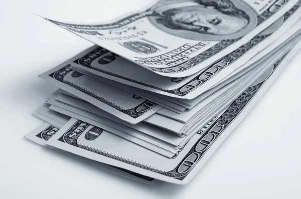 Efectivo Dólares estadounidenses foto en blanco y negro . — Foto de Stock