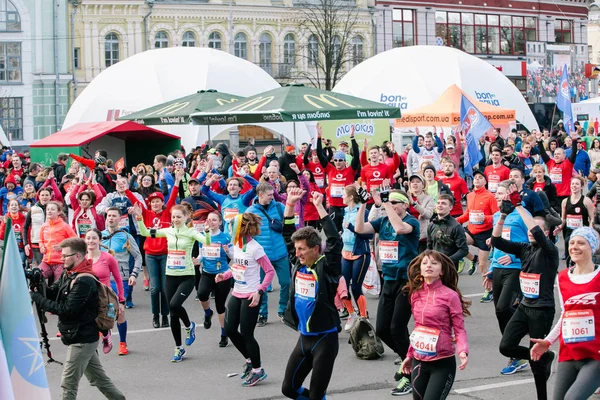 Nova Poshta Kyiv Mezza Maratona. 09 aprile 2017. Kiev, Ucraina — Foto Stock