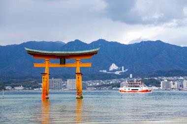 Miyajima Torii gate clipart