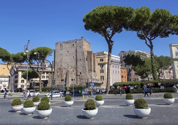 Italia Roma Octubre 2014 Gente Caminando Por Las Hermosas Calles — Foto de Stock