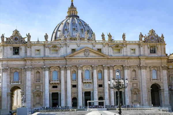 Itálie Řím Října 2014 Papežské Baziliky Svatého Petra Náměstí Obelisk — Stock fotografie