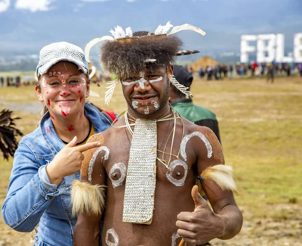 Indonesia Papua Nueva Guinea Wamena Irian Jaya Agosto 2018 Turista — Foto de Stock