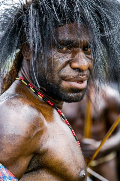 Indonésia Papua Nova Guiné Wamena Jaya Iriano Agosto 2018 Retrato — Fotografia de Stock