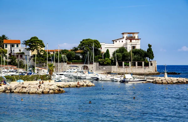 Francie Sain Jean Cap Ferrat August 2013 Pohled Malý Přístav — Stock fotografie