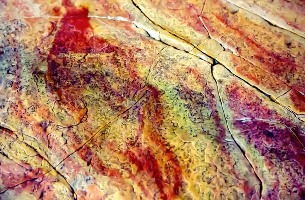 Textura Multicolorida Pedra Unção Onde Corpo Jesus Dito Ter Sido — Fotografia de Stock