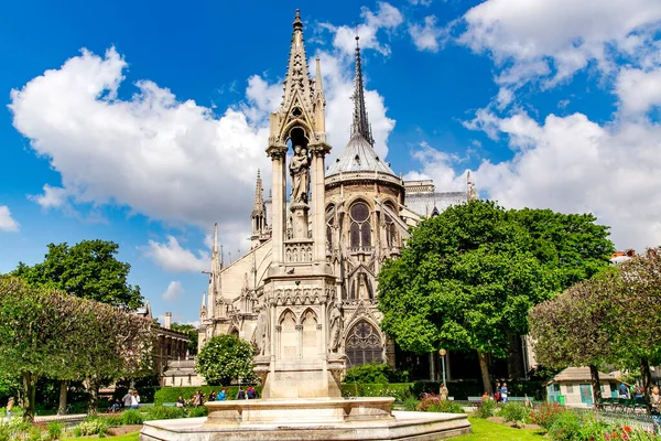 Francia París Mayo 2014 Notre Dame Paris Catedral Nuestra Señora —  Fotos de Stock