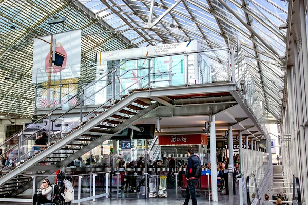 França Paris Maio 2016 Salão Estação Ferroviária Paris Gare Lyon — Fotografia de Stock