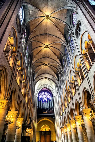 Europa Paris Mai 2015 Das Innere Der Kathedrale Notre Dame — Stockfoto