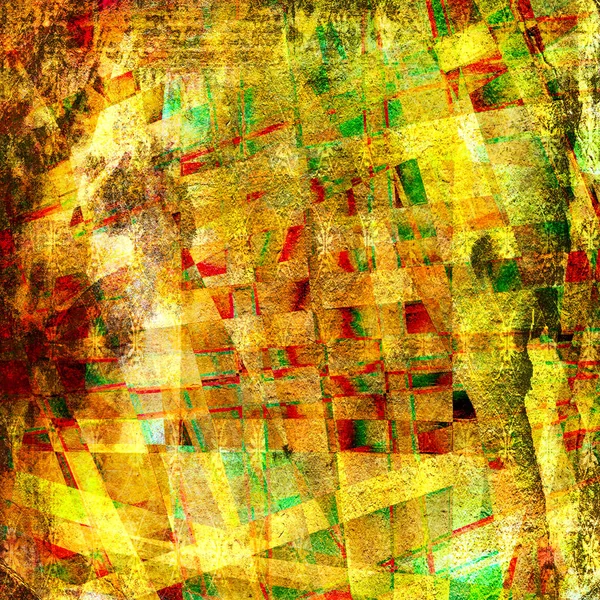 Абстрактный хаотический шаблон с красочными изогнутыми линиями — стоковое фото