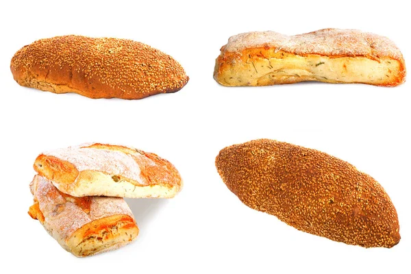 Brot aus Roggen- und Weizenmehl der groben Vermahlung — Stockfoto