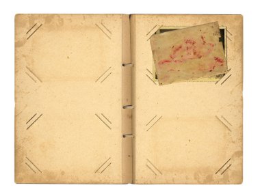 Beyaz arka plan üzerinde fotoğraflar için vintage List