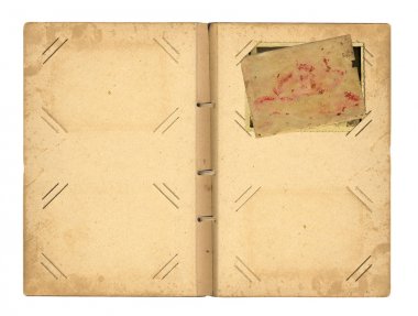 Beyaz arka plan üzerinde fotoğraflar için vintage List