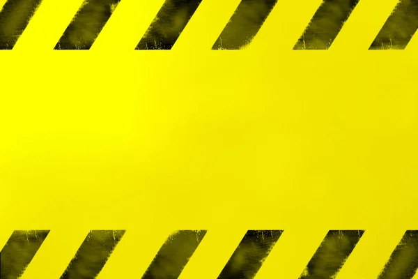 Yellow Background Hazard Warning Signs Abstract Backdrop — Stock Photo, Image