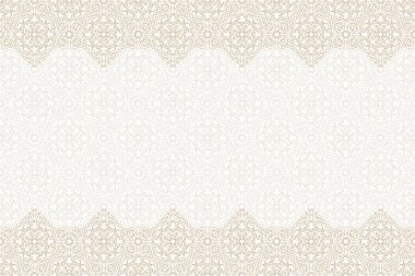 Sorunsuz sınır vektör Doğu tarzı süslü. Islam desen