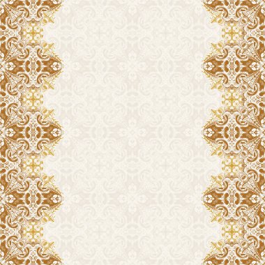 Sorunsuz sınır vektör Doğu tarzı süslü. Islam desen