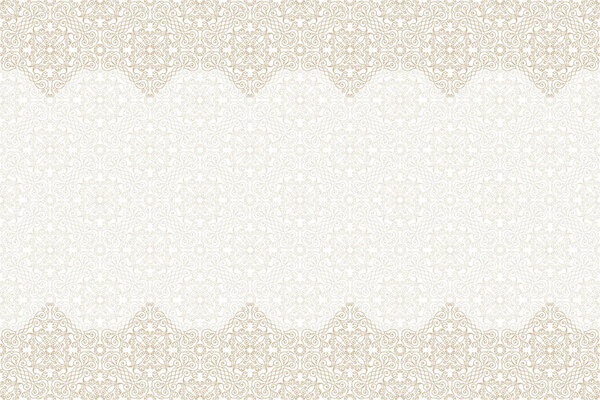 Seamless border vector ornate in Eastern style. Islam pattern
