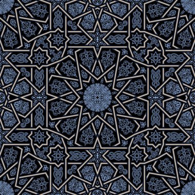 Fas İslami seamless modeli. Arapça geometrik süsleme