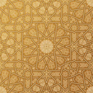 Fas İslami seamless modeli. Arapça geometrik süsleme